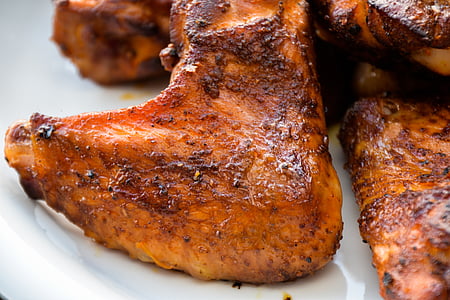 grilled meat on white plate thumbnail