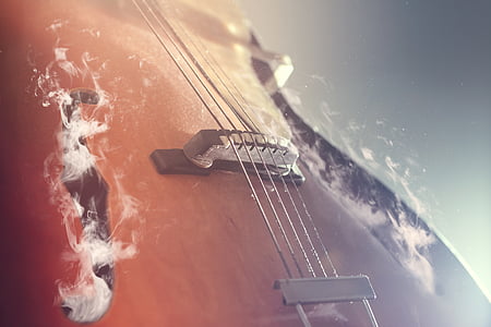 brown and black guitar thumbnail
