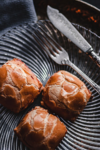 Sweet buns with cream cheese inside thumbnail