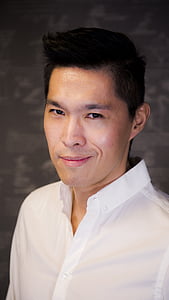 man wearing white dress shirt thumbnail
