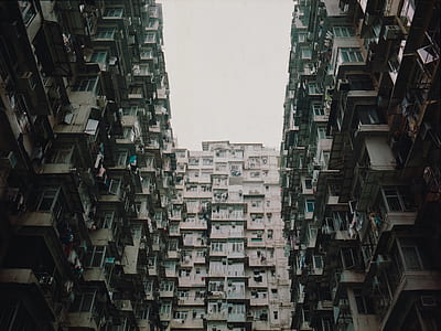 worm's eye view topography of concrete structures thumbnail