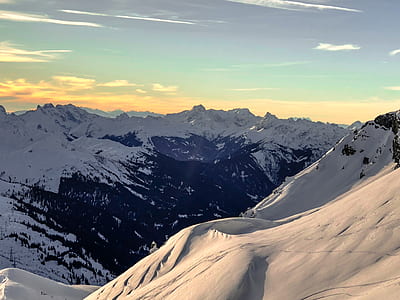 landscape photography of snow covered mountain thumbnail