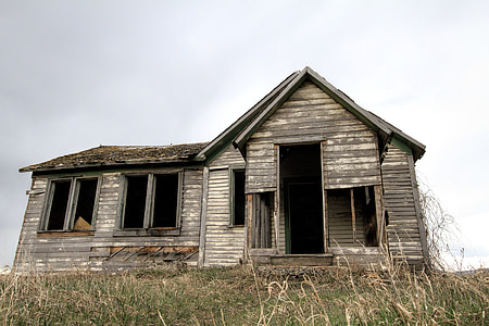 brown wooden abandoned house thumbnail