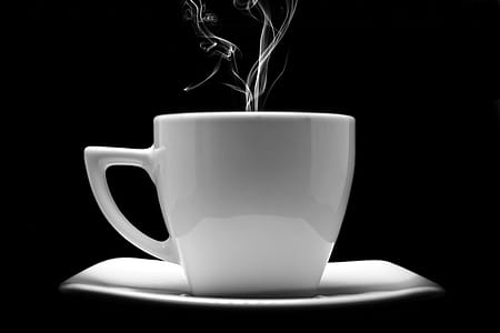 White Ceramic Mug on White Saucer thumbnail