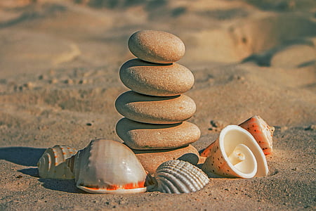 shallow focus photography of rock balancing during daytime thumbnail