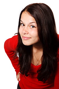 girl in red long-sleeved top thumbnail