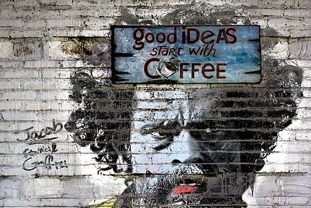 photo of Good Ideas Start with Coffee graffiti thumbnail