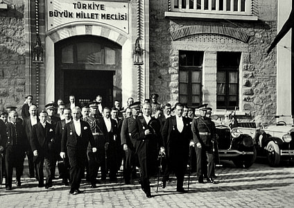 President and Prime Minister at the Grand Assembly of Turkey in 1930 in Ankara, Turkey thumbnail