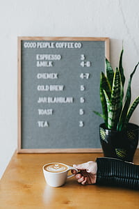 person holding cup of capuccino thumbnail