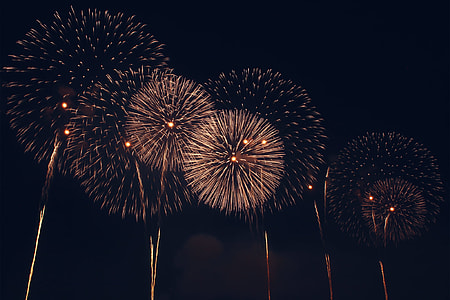 photo of fireworks during night thumbnail