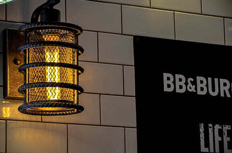 black sconce turned on thumbnail
