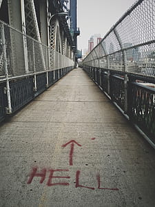 gray path with Hell writing thumbnail