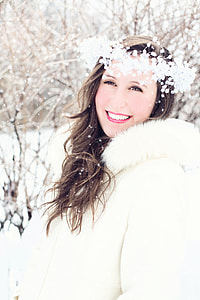 woman wearing long fur coat thumbnail