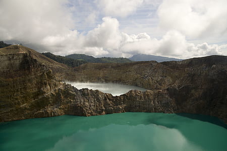 body of water surrounded with mountain thumbnail