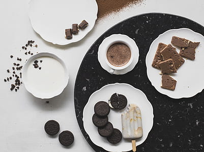 assorted cookies on white and black surface thumbnail
