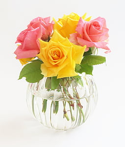 pink and yellow flowers decor thumbnail