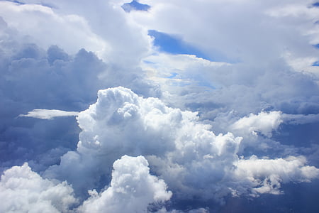 white clouds and blue sky thumbnail
