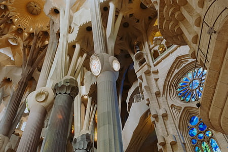 Sagrada Familia - the cathedral designed by Gaudi, Barcelona, Spain thumbnail
