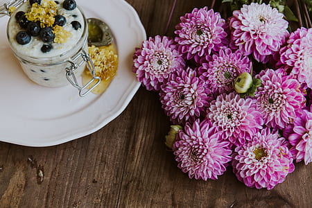 pink petaled flowers photo thumbnail