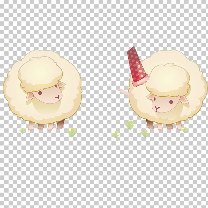 Sheep Vecteur, A pair of sheep, two sheep illustrations PNG clipart