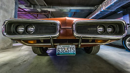 orange Dodge coupe thumbnail