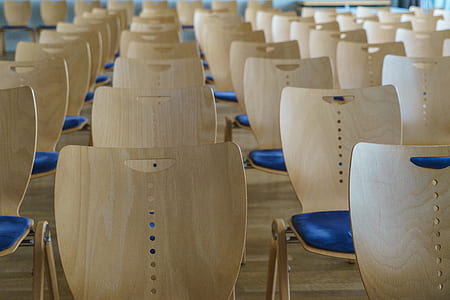 closeup photo of brown wooden chairs thumbnail