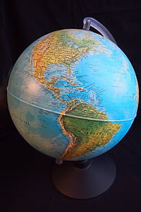 North and South Americas side of the desk globe thumbnail