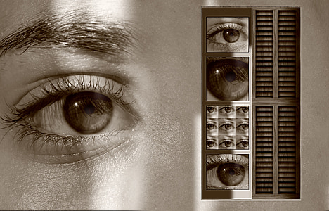 grayscale photo of person's eye thumbnail