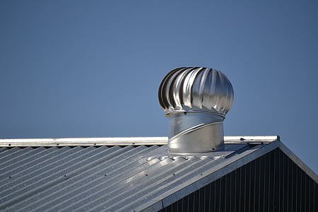 silver roof turbine on roof thumbnail