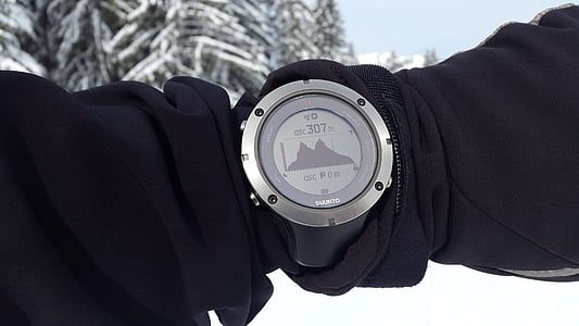 person showing round gray watch thumbnail