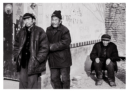 China'S Rural Elderly, Black And White thumbnail