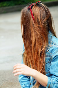 woman in blue denim jacket under sunny sky thumbnail