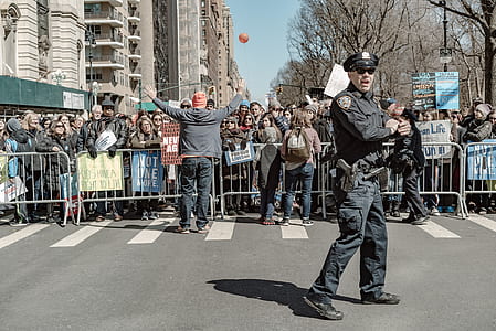 officer man standing on street thumbnail