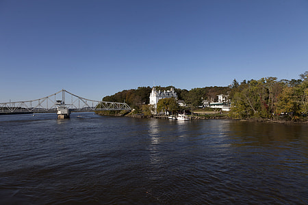 Landscape and bridge along the Connecticut River thumbnail