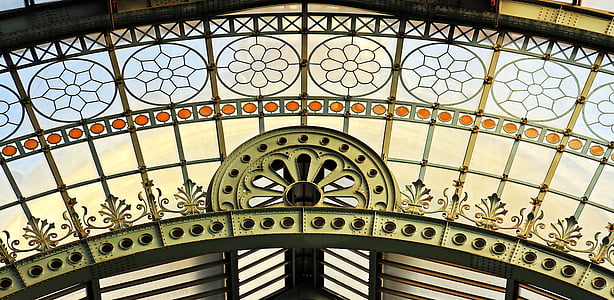 low angle photo of white building interior thumbnail