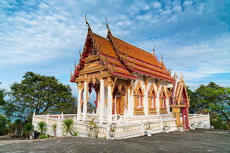 white and brown temple during daytime thumbnail