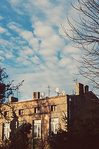Tenement house & blue sky thumbnail