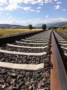 Railroad Tracks Against Sky thumbnail
