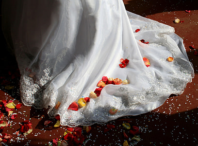 red and yellow flowers on white textile photo thumbnail