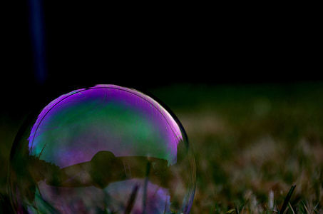 macro-lens photography of bubble on grass thumbnail