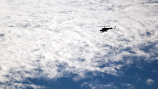 silhouette of helicopter thumbnail