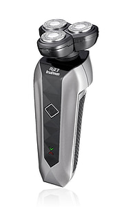 gray and black cordless rotary shaver thumbnail