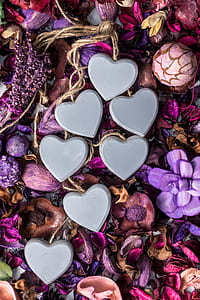 seven gray heart decors thumbnail