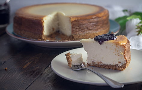 blueberry cake in white ceramic plate thumbnail