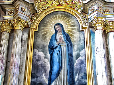religious woman painting thumbnail