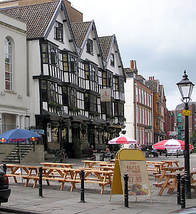 The Llandoger Trow, a historic Bristol Pub in England thumbnail