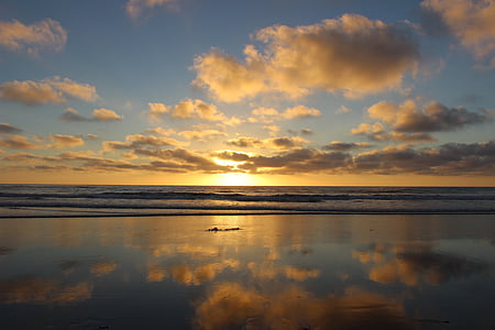 body of water during sunset thumbnail
