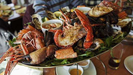 cooked seafoods with sauces thumbnail