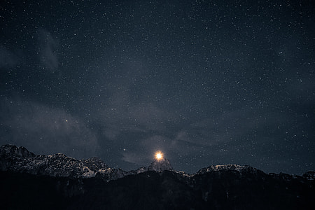 light during nighttime thumbnail