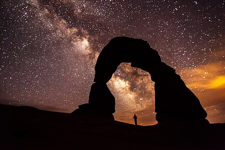 landscape, sunset, night, silhouette thumbnail